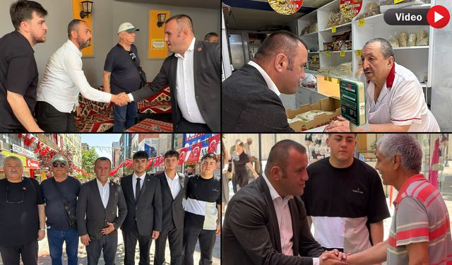 CHP MERKEZ İLÇE BAŞKANI ALİ YAVUZ'DAN ESNAF ZİYARETİ