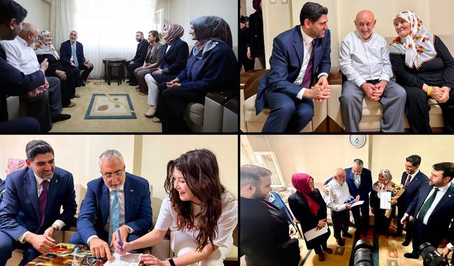 BAKAN IŞIKHAN'DAN KARABÜK'TE AİLE ZİYARETLERİ