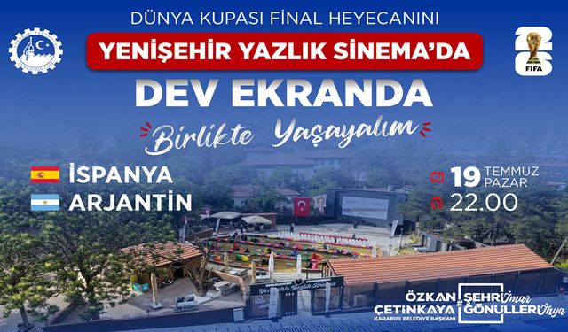 KARABÜK’TE DÜNYA KUPASI HEYECANI DEV EKRANDA YAŞANACAK