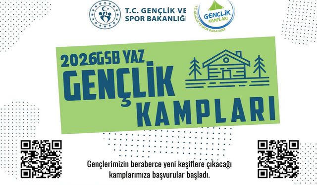 GSB 2026 YAZ GENÇLİK KAMPLARI İÇİN BAŞVURULAR DEVAM EDİYOR