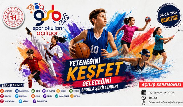 KARABÜK'TE GSB SPOR OKULLARI KAPILARINI AÇIYOR