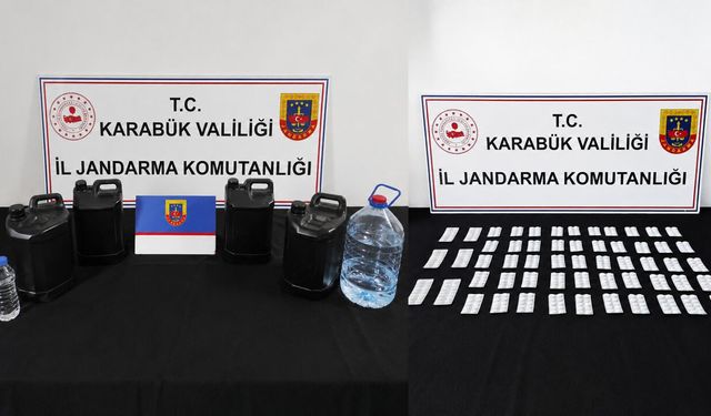 JANDARMADAN UYUŞTURUCU VE KAÇAK ALKOL OPERASYONU