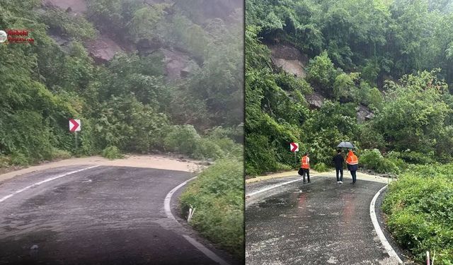 HEYELAN SONRASI KAPANAN CİDE-DOĞANYURT YOLU AÇILDI