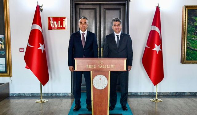 VALİ ÇAĞATAY'DAN BOLU VALİSİ AYDIN'A İADE-İ ZİYARET