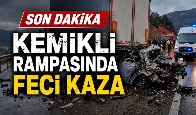 KEMİKLİ RAMPASINDA FECİ KAZA..!