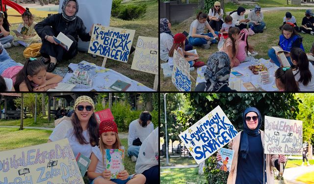 KARABÜK'TE GENÇLER DOĞANIN KALBİNDE KİTAPLA BULUŞTU