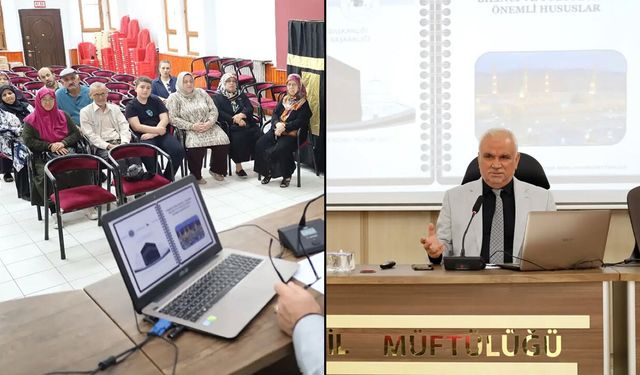 KARABÜK İL MÜFTÜLÜĞÜ'NDEN 55 UMRE YOLCUSU İÇİN SEMİNER