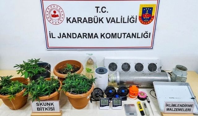 KARABÜK'TE JANDARMA'DAN UYUŞTURUCU OPERASYONU