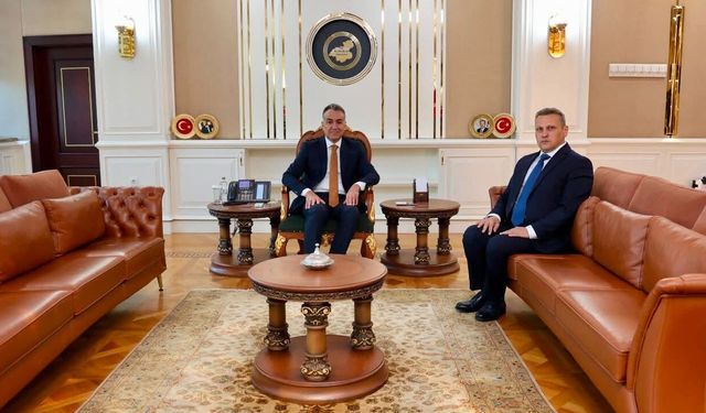 YENİ ASH İL MÜDÜRÜ SAMİ ÇİFT'TEN VALİ ÇAĞATAY'A ZİYARET