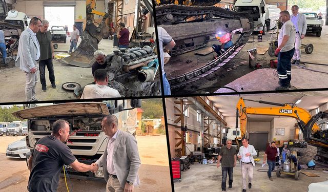 ŞERAFETTİN KELLECİ, HAFTA SONU MESAİSİNDE ÇALIŞMALARI YERİNDE İNCELEDİ