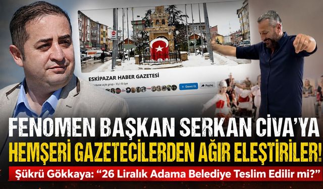 FENOMEN BAŞKAN CİVA'YA HEMŞERİ GAZETECİLERDEN SERT ELEŞTİRİ..!