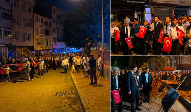 YENİCE'DE 15 TEMMUZ RUHU YENİDEN YAŞATILDI