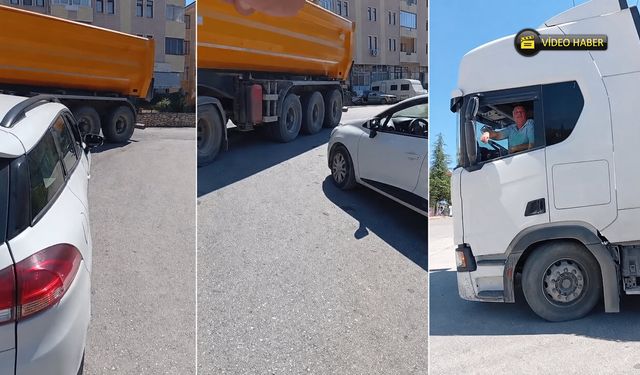 AĞIR TONAJLI ARAÇLAR MAHALLE ARALARINDA TEHLİKE SAÇIYOR