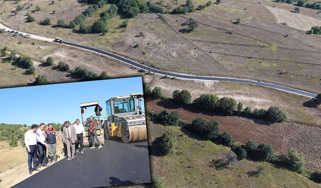 ÇAVUŞLU KÖYÜ’NDE ASFALTLAMA ÇALIŞMALARI SÜRÜYOR