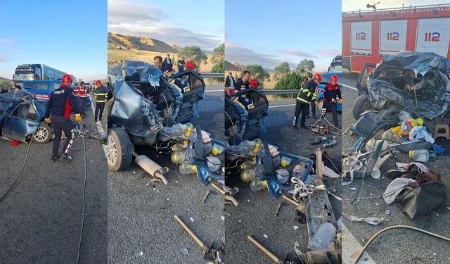 GEREDE-KARABÜK YOLUNDA KAZA 2 ÖLÜ 2 YARALI