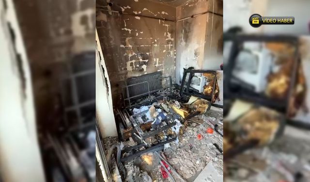 KARABÜK'TE APARTMAN DAİRESİNDE ŞÜPHELİ YANGIN