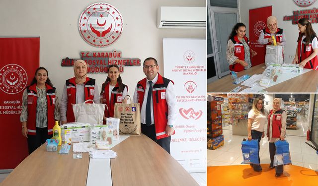 KARABÜK’TE GENÇ AİLELERE BEBEK DESTEK ÇANTASI