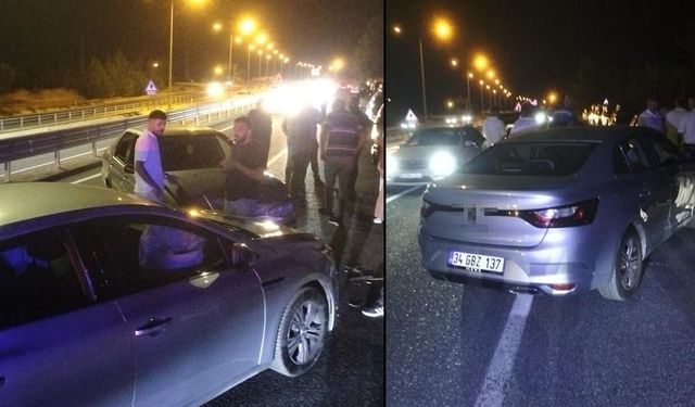 İKİ OTOMOBİL ÇARPIŞTI: 3 YARALI
