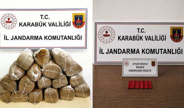 KARABÜK'TE UYUŞTURUCU VE KAÇAK TÜTÜN OPERASYONU