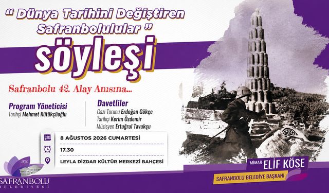 SAFRANBOLU'DA TARİHE IŞIK TUTACAK SÖYLEŞİ DÜZENLENECEK