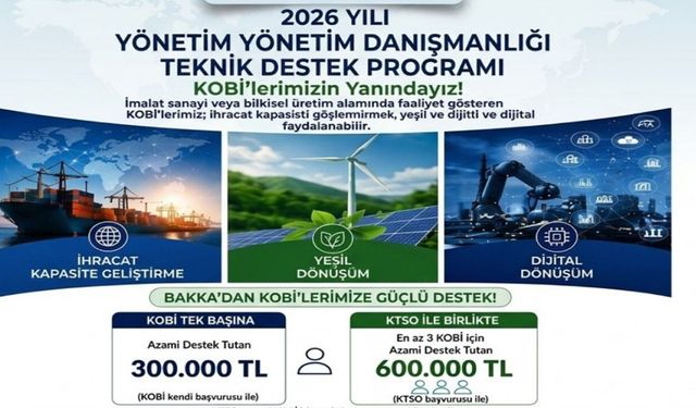 KARABÜK’TE KOBİ’LERE 600 BİN TL’YE KADAR TEKNİK DESTEK