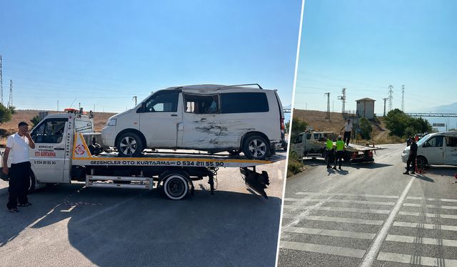 YAZIKÖY KAVŞAĞINDA KAMYON İLE KAMYONET ÇARPIŞTI: 2 YARALI