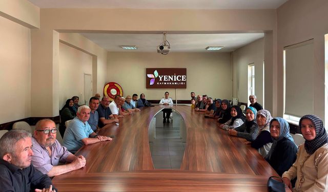 YENİCE KAYMAKAMI ÇANGA VATANDAŞLARIN TALEPLERİNİ DİNLEDİ
