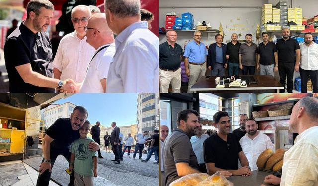 AK PARTİ HEYETİNDEN YEŞİLMAHALLE TAŞKENT CADDESİ’NE ZİYARET