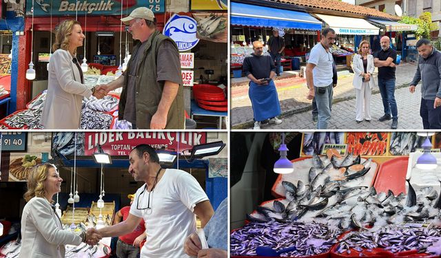 BAŞKAN KÖSE'DEN BALIK HALİ ESNAFINA ZİYARET