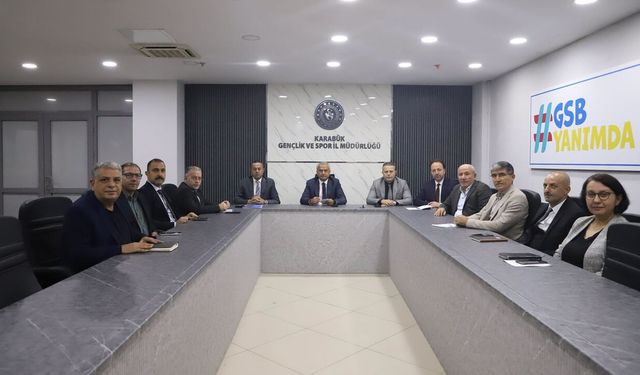 COŞKUN GÜVEN BİRİM MÜDÜRLERİYLE BİR ARAYA GELDİ