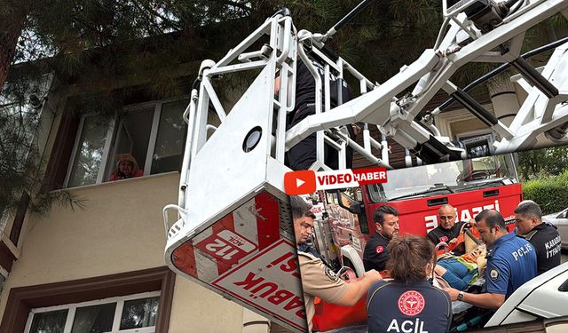 EVDE DÜŞEN 90 YAŞINDAKİ KADINI İTFAİYE KURTARDI