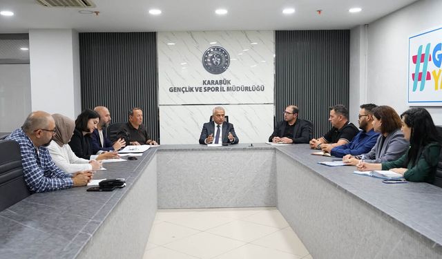 KARABÜK GENÇLİK VE SPOR İL MÜDÜRLÜĞÜNDE İŞ GÜVENLİĞİ TOPLANTISI