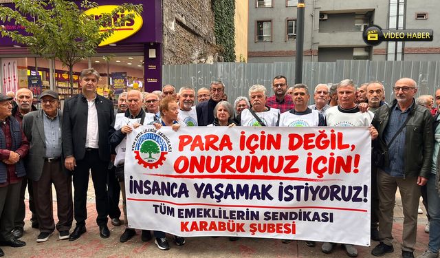 KARABÜK’TE EMEKLİLERDEN ALİ ŞEKEROĞLU AÇIKLAMASI