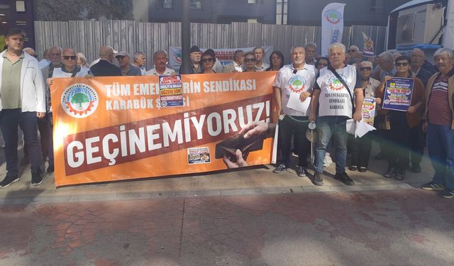 KARABÜK’TE EMEKLİLERDEN SEYYANEN ZAM TALEBİ