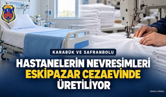 KARABÜK’TE HASTANELERİN NEVRESİMLERİ CEZAEVİNDE ÜRETİLİYOR