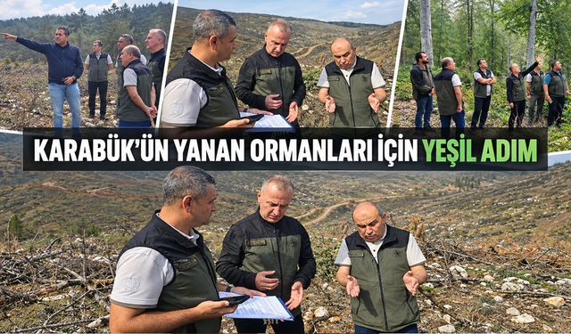 KARABÜK'ÜN YANAN ORMANLARI İÇİN YEŞİL ADIM