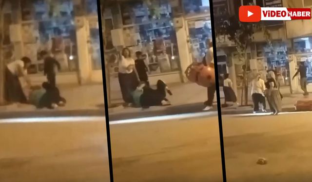 CADDE ORTASINDA SOPALI KAVGA: 1 YARALI