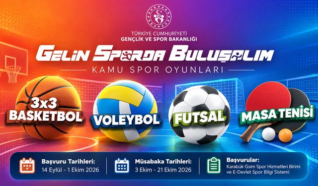 KARABÜK’TE 4. KAMU SPOR OYUNLARI BAŞLIYOR