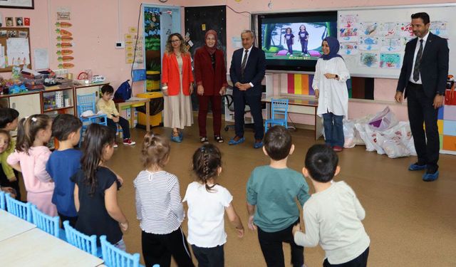 NEVZAT AKBAŞ’TAN NENE HATUN ANAOKULUNA ZİYARET