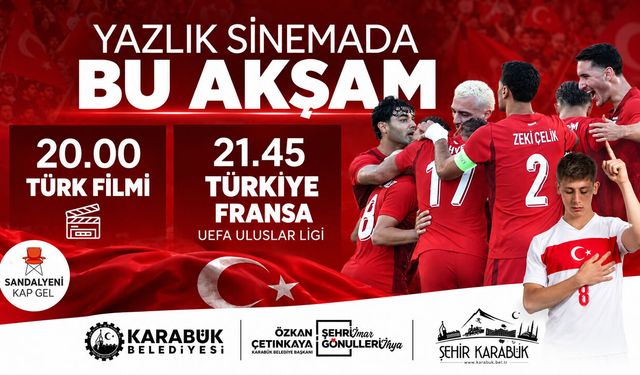 TÜRKİYE-FRANSA MAÇI YENİŞEHİR’DE DEV EKRANDA