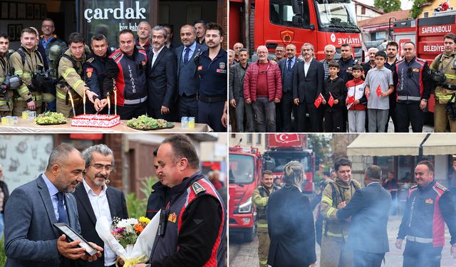 YAZIKÖY HALKINDAN İTFAİYECİLERE SÜRPRİZ
