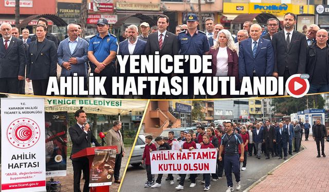 YENİCE’DE AHİLİK HAFTASI KORTEJ YÜRÜYÜŞÜYLE KUTLANDI