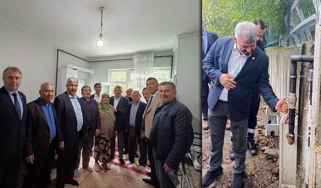 YENİCE'DE İLKGELMEZ SEMTİ'NE DOĞALGAZ VERİLDİ