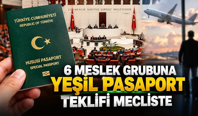6 MESLEK GRUBUNA YEŞİL PASAPORT TEKLİFİ MECLİSTE