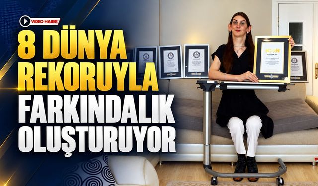 8 DÜNYA REKORUYLA FARKINDALIK OLUŞTURUYOR