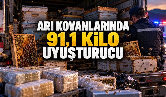 ARI KOVANLARINDA 91 KİLO UYUŞTURUCU ELE GEÇİRİLDİ