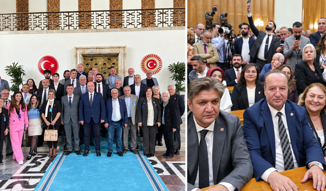 CHP KARABÜK ÖRGÜTLERİ TBMM'DE GRUP TOPLANTISINA KATILDI