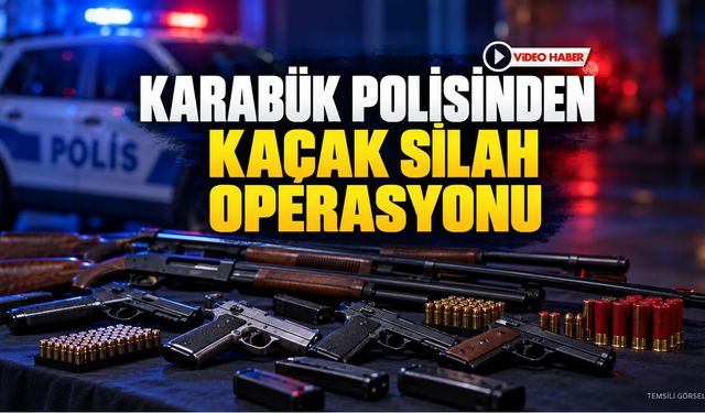 KARABÜK POLİSİNDEN KAÇAK SİLAH OPERASYONU