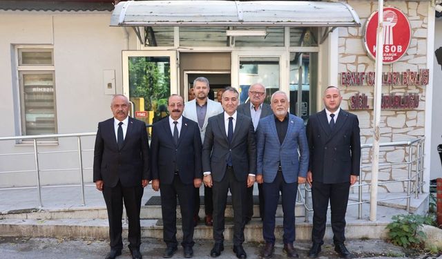 KARABÜK VALİSİ OKTAY ÇAĞATAY'DAN ESNAF ODALARI BİRLİĞİNE ZİYARET