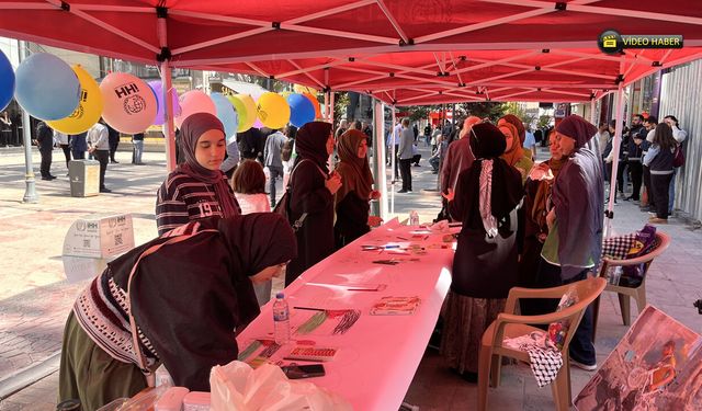 KARABÜK’TE GAZZE’DEKİ ÇOCUKLAR İÇİN ÇİZDİLER